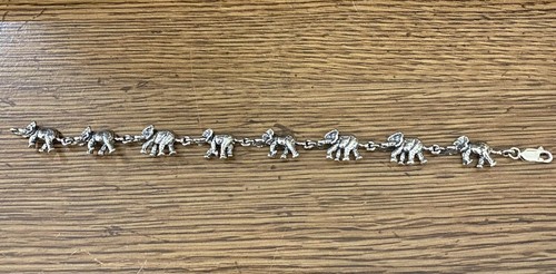 Elephant bracelet sterling - elephant,